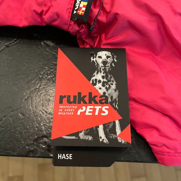 RUKKA HASE PINK DOG RAINCOAT 50-55 - Picture 5 of 7